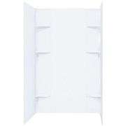 [✓] [MSRP: $309.00] MUSTEE Durawall 40 in. x 60 in. x 71-1/2 in. 5-Piece Easy Up Adhesive Alcove Shower Surround in White