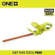 [✓] [MSRP: $79.97] RYOBI ONE+ 18V 18 in. Cordless Battery Hedge Trimmer (Tool Only)