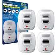 [✓] [MSRP: $24.99] Bell + Howell Classic Ultrasonic Electronic Indoor Pest Repeller (4-Pack)