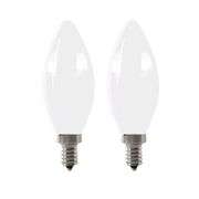 [✓] [EXT MSRP: $53.82] Feit Electric 60W Equivalent B10E12 Candelabra Dimmable Filament CEC Frosted Glass Chandelier LED Light Bulb Soft White 2700K (2-Pack)