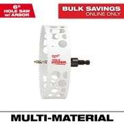 [✓] [MSRP: $54.97] Milwaukee 6 in. Hole Dozer Bi-Metal Hole Saw with 3/8 in. Arbor and Pilot Bit