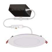 [✓] [MSRP: $20.97] Commercial Electric Ultra Slim Integrated LED 6 in Round Adj Color Temp Canless Recessed Light for Kitchen Bath Living rooms, White