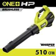 [MSRP: $139.00] RYOBI 18V ONE+ HP Brushless Cordless 130 MPH 510 CFM Leaf Blower (Tool Only) [untested]