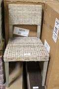 [✓] [EXT MSRP: $403.96] Barossa Grey Kubu Rattan Dining Chair