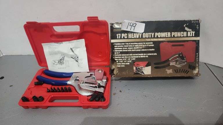 GRIP 17 PIECE HEAVY DUTY POWER PUNCH KIT MODEL 61210