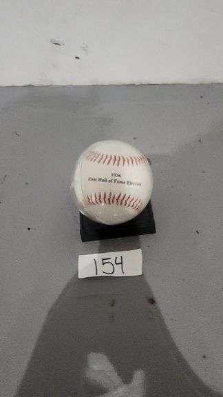 NATIONAL BASEBALL HALL OF FAME 1936 FIRST HALL OF FAME ELECTION SIGNED BALL