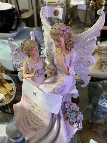 Lina Liu Porcelain Mother Daughter Figurine