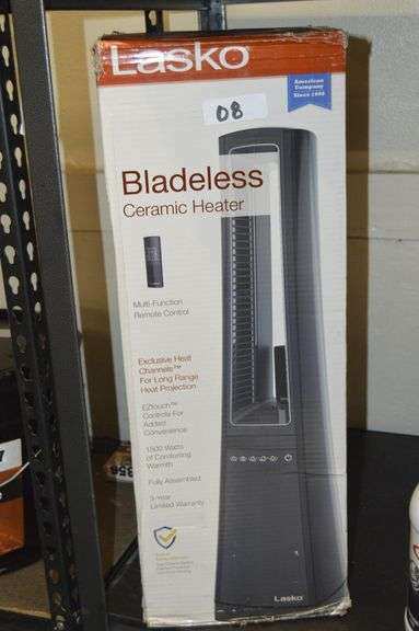 Lasko Bladeless Ceramic Heater Black Model AW310