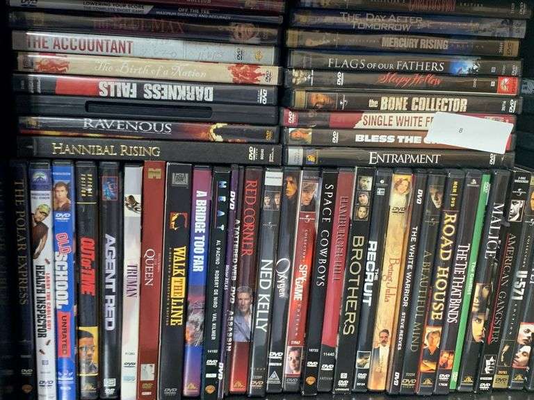 Lot of Dvd's this shelf only