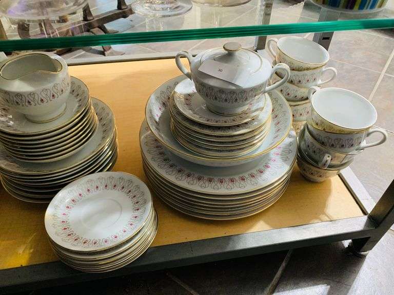 Norleans Rose Trail China set Made in Japan