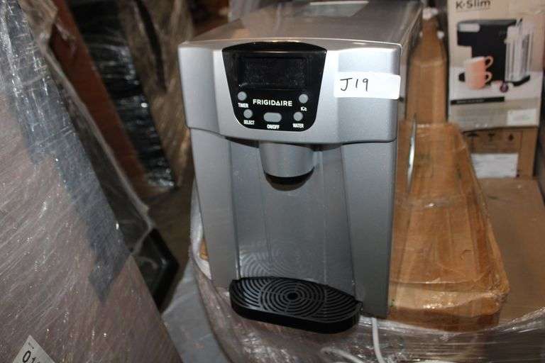 Frigidaire Efic227 2 In 1 Water Dispenser With Ice Maker - 2 Size Ice Cube - Lcd Display- Compact Size - Silver Retail:$172