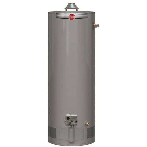 [MSRP: $679.67] Rheem Professional Classic Atmospheric Series 40 Gallon Capacity 40 000 BTU Heating Input Tall Gas Water Heater [Damaged( Dings And Dents)]