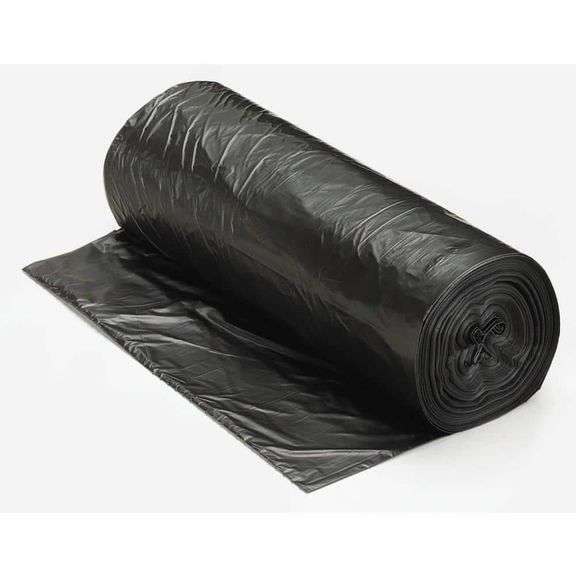 [MSRP: $79.70] Renown Can Liner 43X48 56Gl 22 Mic Black 25/Rl 6Rl/Cs