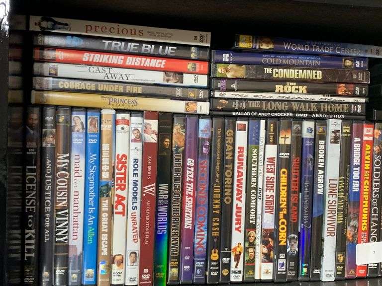 Lot of Dvd's this shelf only
