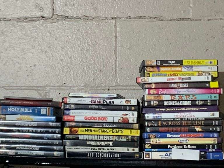 Lot of Dvd's this shelf only
