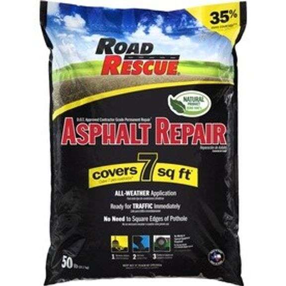[✓] [EXT MSRP: $101.13] Road Rescue 50 lbs. Asphalt Repair
