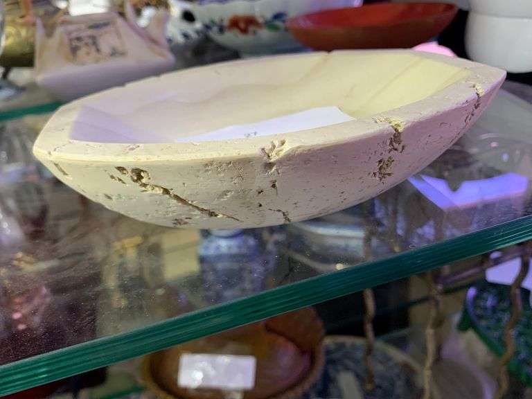 Hand painted Quarry Soap Dish