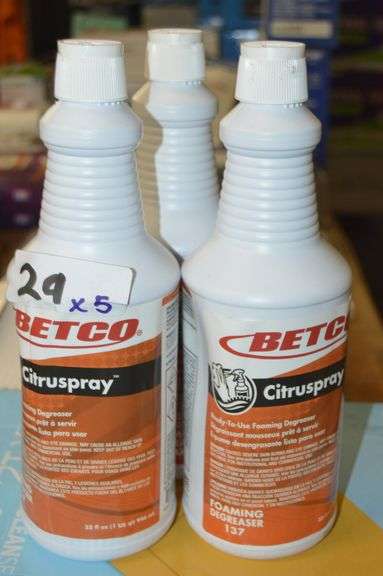 Betco Citruspray Ready to use foaming degreaser 32fl oz