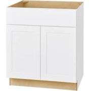 Hampton Bay Sink base cabinet soft close 30in W x 34.5in H x 24in D model 1006596139 *Avondale Shaker Alpine White retail $289.00