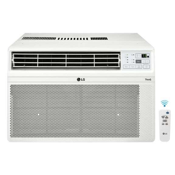 [✓] [MSRP: $419.00] LG 12,000 BTU 115V Window Air Conditioner Cools 550 sq. ft. with Wi-Fi, Remote, Dehumidifier and in White