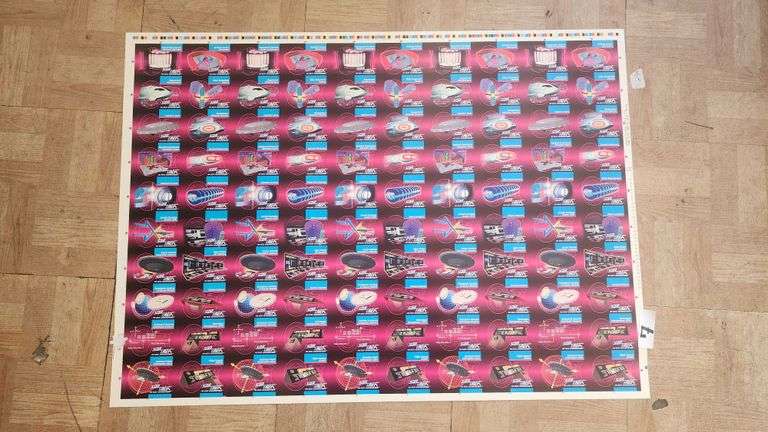 STAR TREK UNCUT CARD SHEET