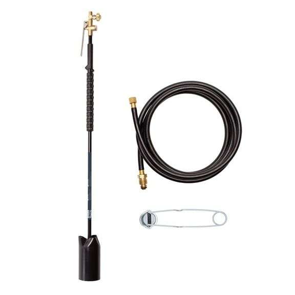 [✓] [MSRP: $61.98] Bernzomatic Firestarter Blaze Torch Compatible with 20 lb. Propane Tank with Adjustable Wide Brush Flame and Spark Lighter