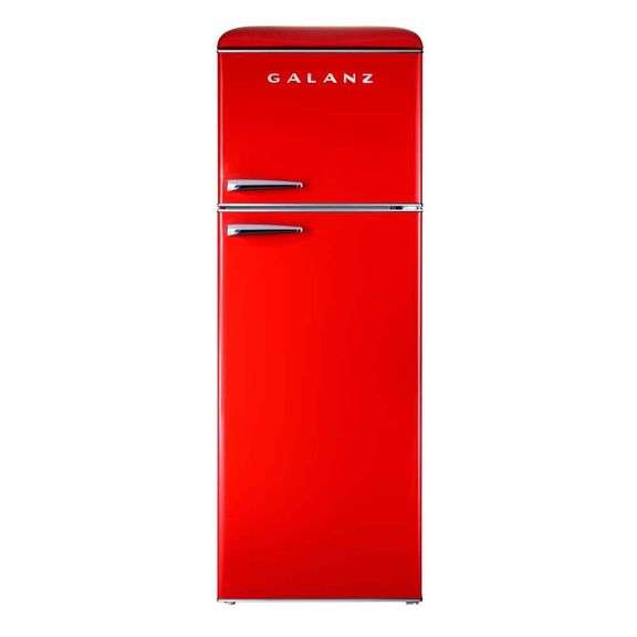 [MSRP: $1,213.88] 24 in. 12 cu. ft. Retro Top Freezer Refrigerator, Hot Rod Red,  Frost Free, Energy Star [Cosmetic Damaged ]