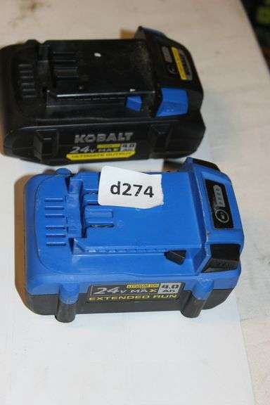Kobalt Ultimate Output 24-V Lithium Battery (4 Ah) Retail:$80 - Auction ...