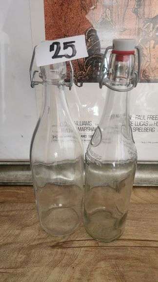 VINTAGE GLASS CORKED BOTTLES