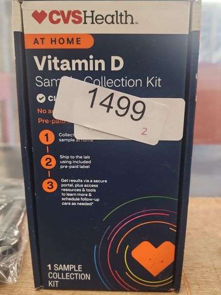CVS Health At Home Vitamin D Sample Collection Kit. This kit provides a ...