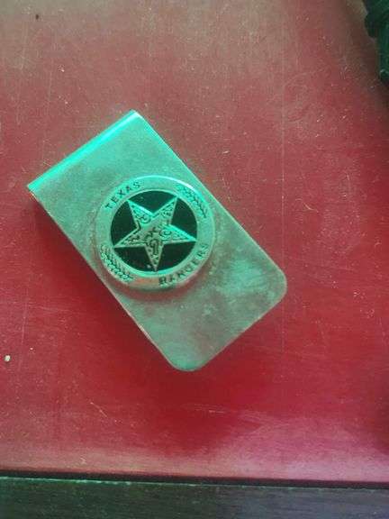 TEXAS RANGER BADGE MONEY CLIP.