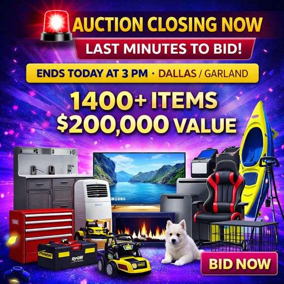 💰 1000+ ITEMS • $200K+ VALUE 🚨BIDUP🚨 FURNITURE, KITCHEN, TOOLS, PATIO ...