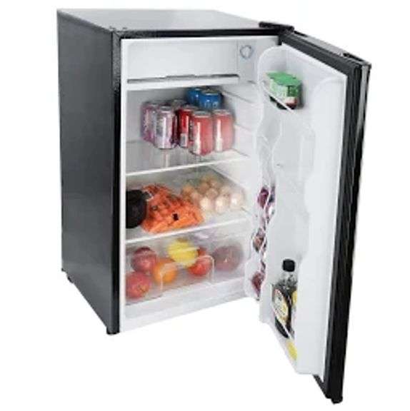 MINI COMPACT REFRIGERATOR, SINGLE DOOR - BLACK, 3.2 CU. FT $134.00