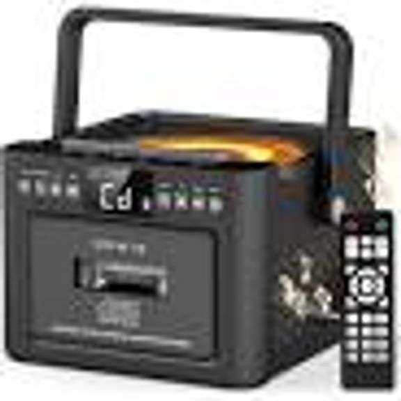 PORTABLE CD PLAYER WITH CASSETTE RECORDER CD-W16 $58.62