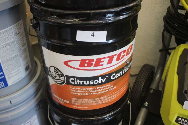 BETCO CITRUSOLV CONCENTRATE (5 GAL) - NATURAL CITRUS DEGREASER & DEODERIZER $309.82