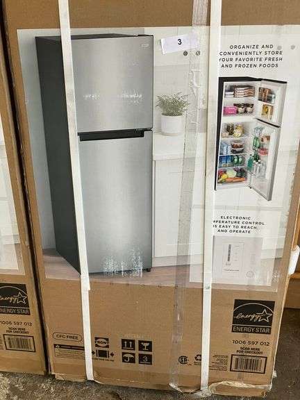 [✓] [MSRP: $499.00] Vissani 10.1 cu. ft. Top Freezer Refrigerator, Stainless Steel MDTF10SSES4