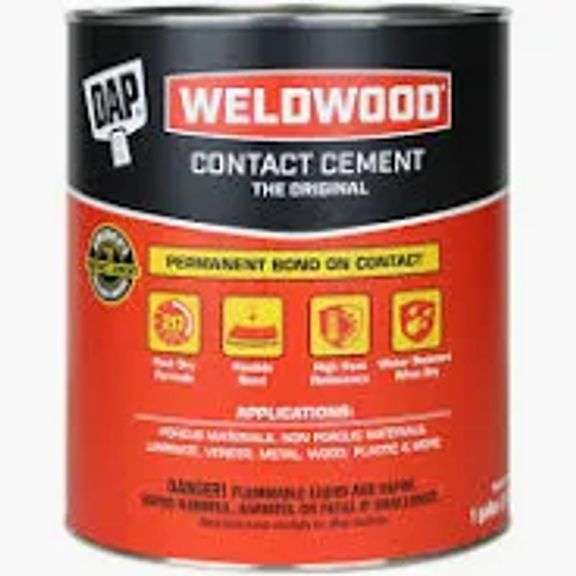 DAP WELDWOOD CONTACT CEMENT $55.98 each