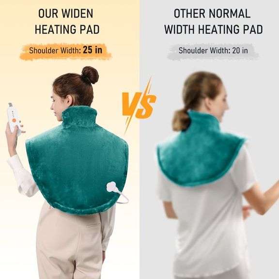 HEATING PAD FOR BACK & SHOULDER (25"x26") $42.99