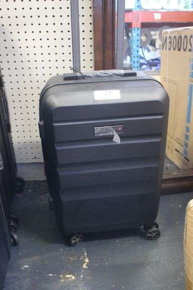 SWISSBRAND EXPANDABLE HARDSIDE LUGGAGE WITH SPINNER WHEELS