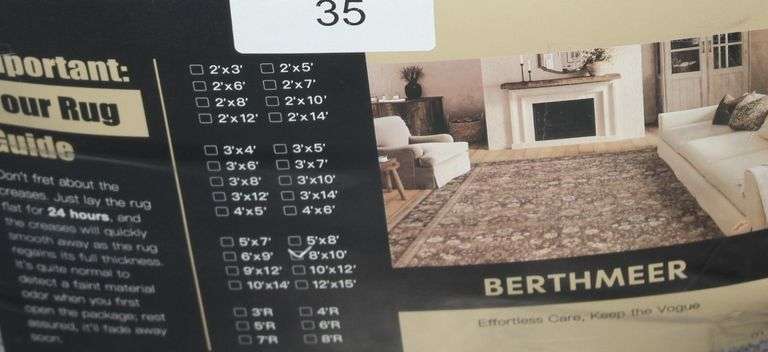 BERTHMEER 8x10 AREA RUG