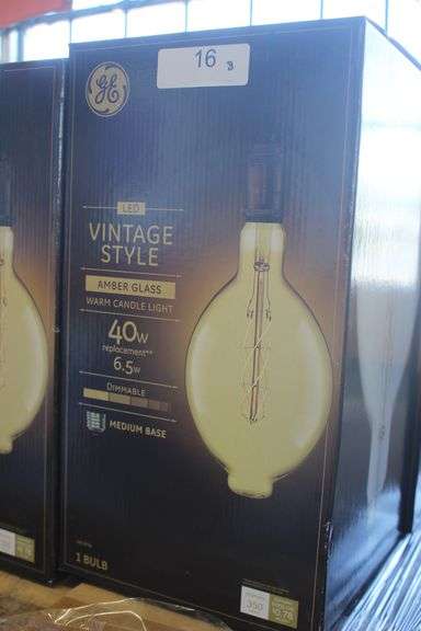 GE LED VINTAGE STYLE DIMMABLE 40W BULB - AMBER GLASS