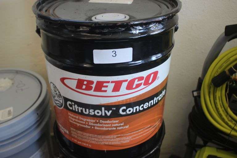 BETCO CITRUSOLV CONCENTRATE (5 GAL) - NATURAL CITRUS DEGREASER & DEODERIZER $309.82