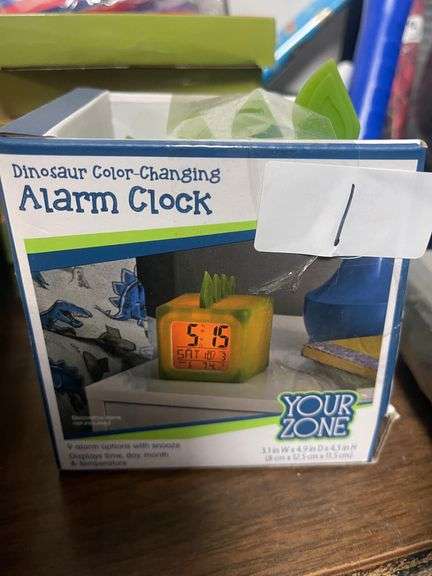 DINOSAUR COLOR CHANGING CLOCK