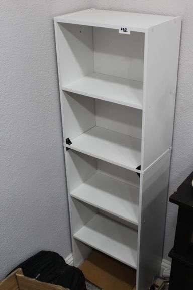 CUBE SHELVING WHITE 15 X 52H X 9D