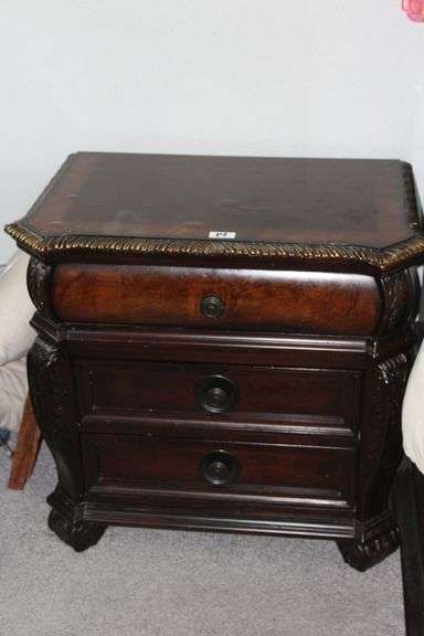 MATCHING NITE STANDS 32 W X 30H X19 D WITH 3 DRAWERS