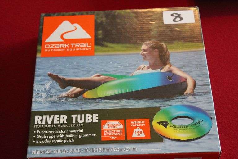 OZARK TRAILS RIVER TUBE 39" X 39" UP TO 198 LBS.