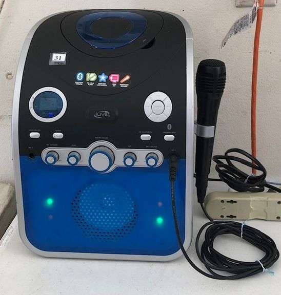 iLive Bluetooth Wireless CD/CD+G Player w/ Microphone