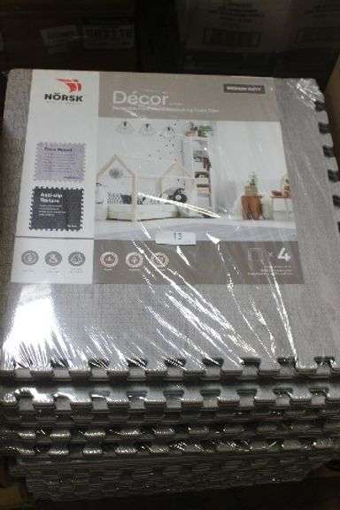 NORSK 24 X 24 REVERSIBLE FAUX WOOD INTERLOCKING FOAM TILES 4 PER PACK $28.98 each
