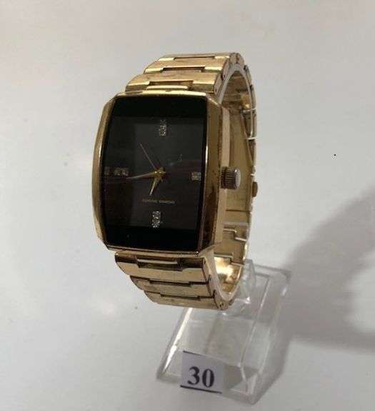 Genuine Diamond Quartz Watch