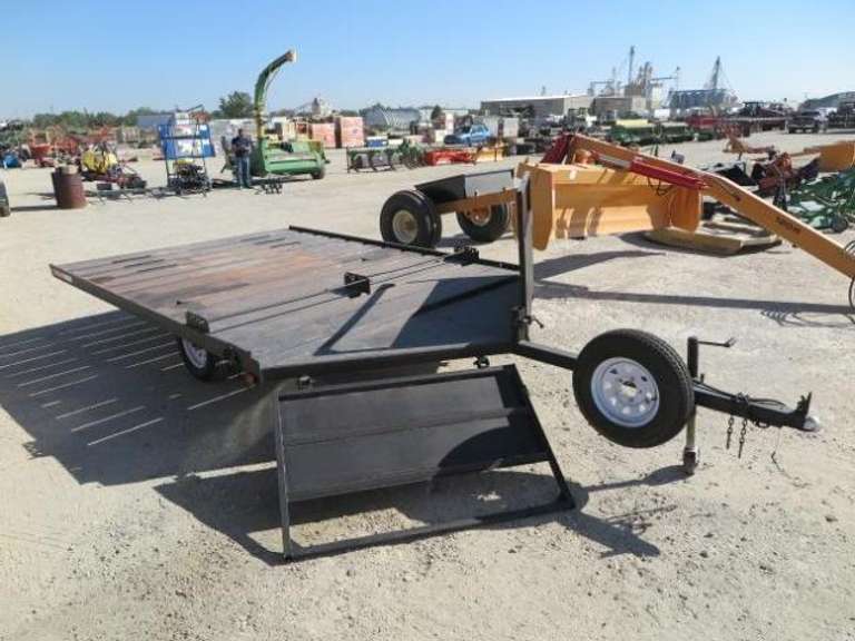 2-Place Tilt Deck Snowmobile Trailer